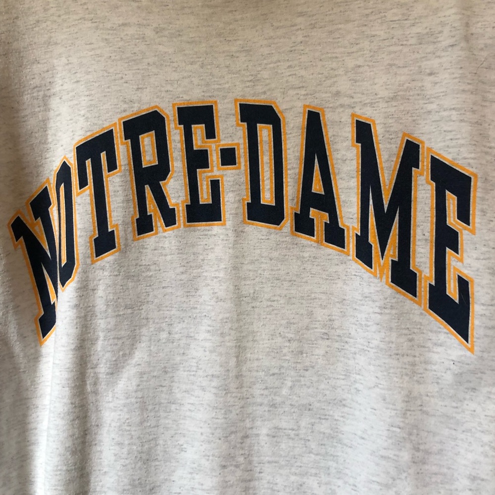 Vintage Single Stitch Notre Dame College T-Shirt Size XXL Distressed - Picture 2 of 7